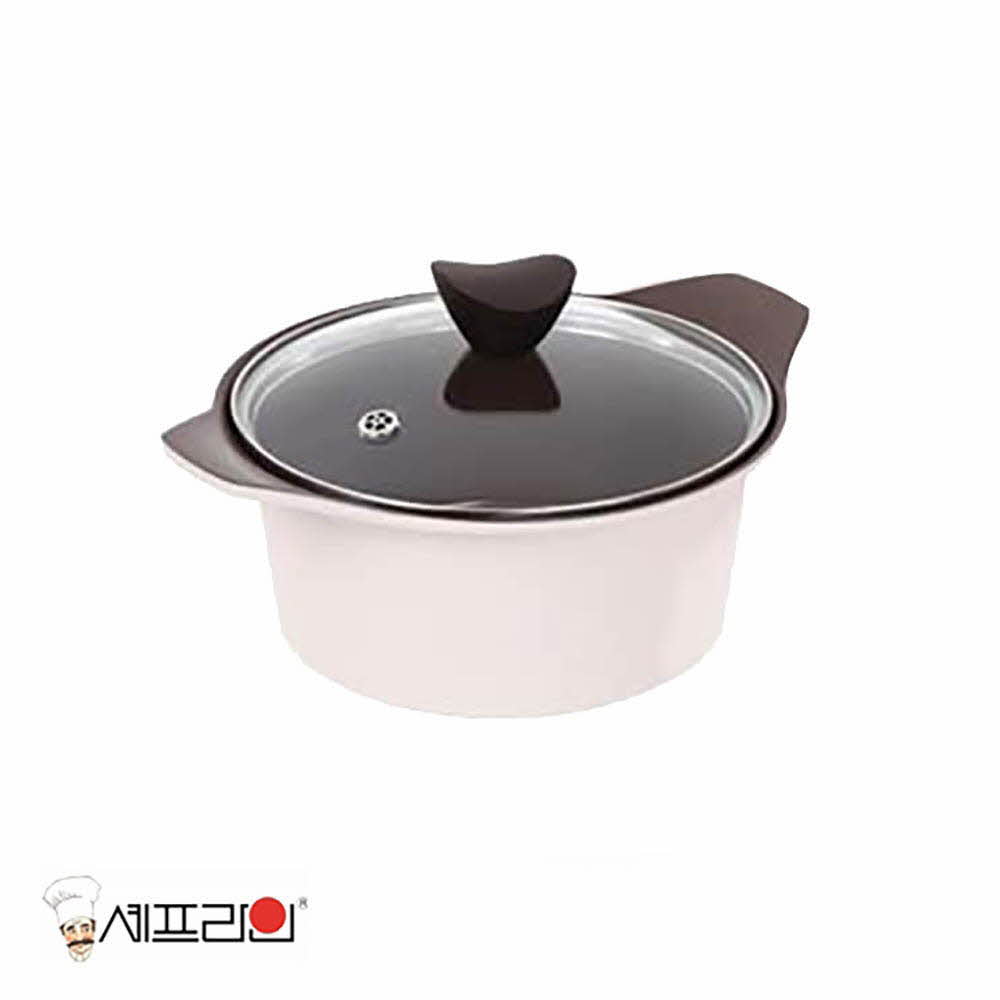[km]셰프라인 쵸코크림 IH 세라믹냄비 24양수