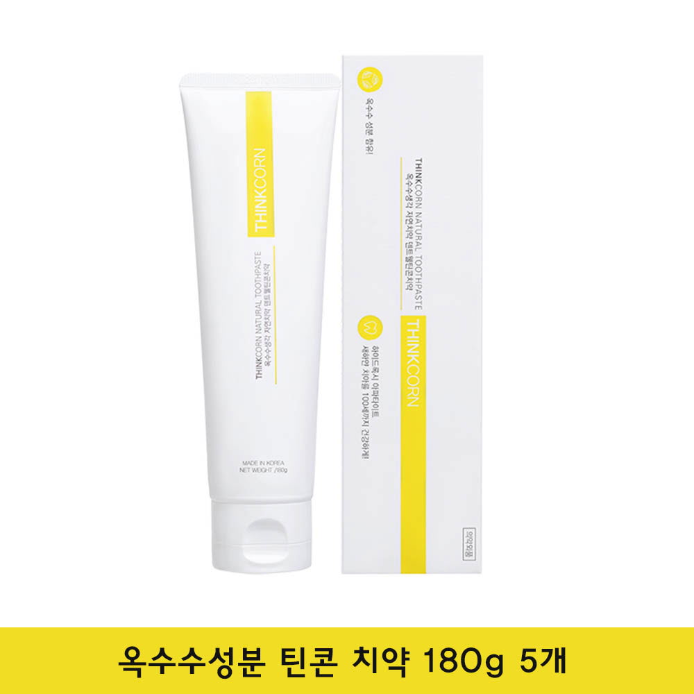 [km]옥수수성분 틴콘 치약 180g 5개