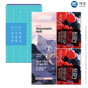 [km]애경 2080히말라야핑크솔트치약100g 포인트베리비누2P(3종)