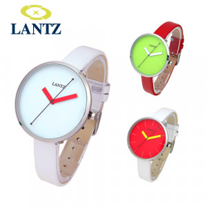 [BN][LANTZ] 란쯔 여성 가죽 팔찌 시계 LA915 WH/RE/GN(색상 택1)