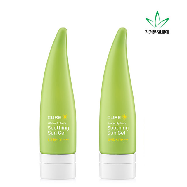 [BN][김정문알로에] 큐어 워터 수딩 선젤 50ml * 2개(SPF50+/PA++++)