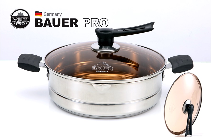 [km][BAUER PRO GERMANY]NEW 독일 바우어 프로 3중바닥 IH 전골냄비 24cm